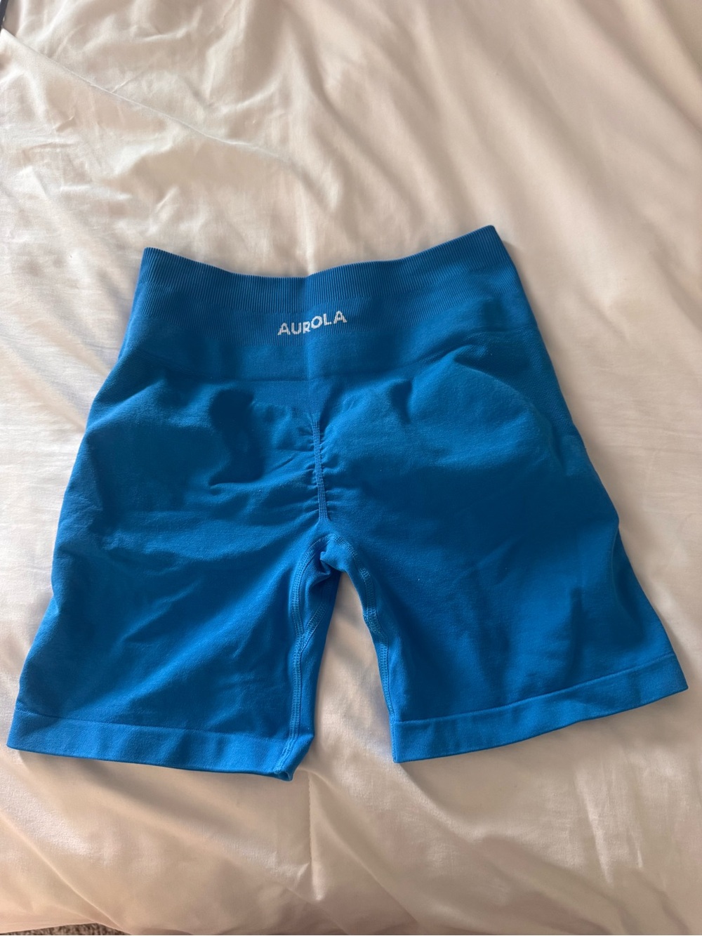 Aurora Blue Athletic Bike Shorts for Women
